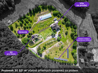 Prodej luxusní vily [462 m2] s rodinným domem pro hosty [100 - 19