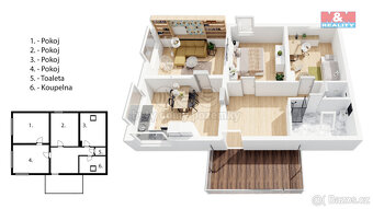 Prodej bytu 3+1, 115 m², Odry - 19
