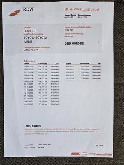 TOYOTA AURIS 1.8 HYBRID KOMBI 73KW 2017 - 19