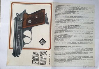 Pistole ERMA-WERKE Mod. ERP 74 cal. 4mm flobert komplet - 19