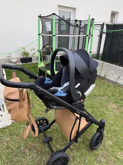 Stylový kočárek Anex e/type Caramel 2v1 + Cybex sedačka - 19