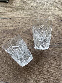 Sada broušeného skla - HAND CUT LEAD CRYSTAL - Czechoslovak - 19