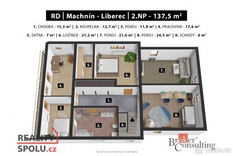 Prodej, domy/rodinný, 257 m2, Tolstého 254, Liberec XXXIII-M - 19