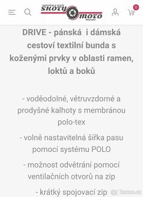 Polo Drive Mohawk MVS-1 kůže / textil bunda na moto V. M - 19