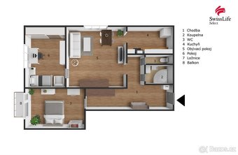 Prodej bytu 3+1 83 m2 U Pražské dráhy, Plzeň - 19
