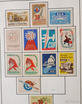 Album zápalkových nálepek 1945 - 1958 č.1 - 19