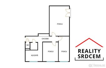 Prodej družs. bytu o velikosti 3+1/63m2 s franc. oknem na ul - 19