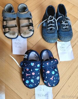 Barefoot kožené boty Bg, zdravotní Essi, Dedoles 24 - 19
