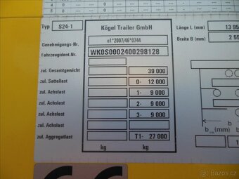 Kögel SN24, ADR, Bočnice, Přizvedává - 19