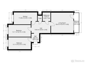 Pronájem bytu 3+1, Vitošská, Modřany,  23900 Kč/měs, 75 m2 - 19
