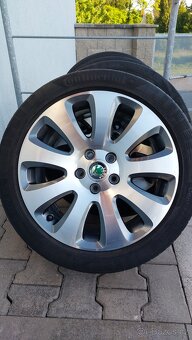Alu kola 5x112 r17 originál Škoda Octavia III - 19