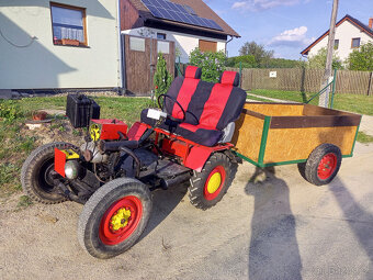 Malotraktor domácí výroby s vlečkou - 19