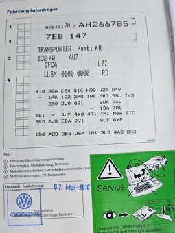 VW T5 2.0 TDI 132 kW DSG r.v. 2010, 7 míst, NOVÝ MOTOR - 19
