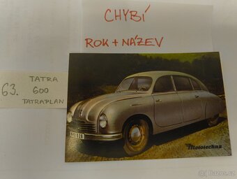 Kartičky z bonbonyéry Orion Mototechna - 19