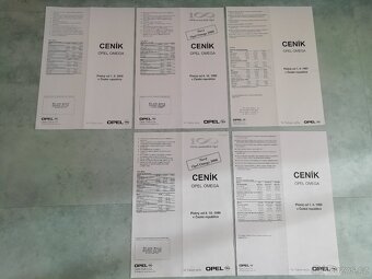 Opel Omega B 100 - prospekt + přehled modelů -doprava v ceně - 19