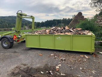 Šťípané palivové dřevo rovnané palety nebo sypané - 19