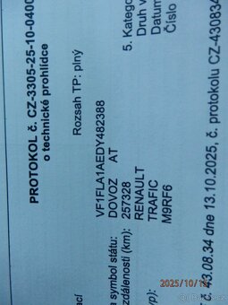 Renault Trafic 2,0dci 84 kw L1H1-,tažné zařízení.r.v. 2013 - 19