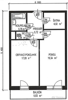 Pronájem bytu 2+kk, Zlín, Na Honech - 19