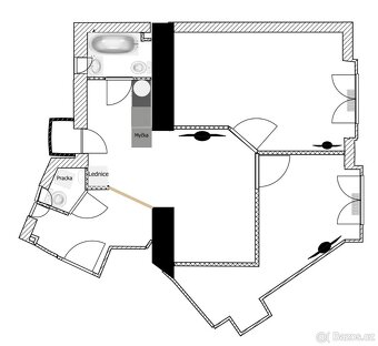 Prodej bytu 3+kk 55 m², Praha, Na Folimance, 2120/9, primy m - 19