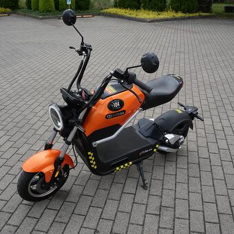 elektrický skútr, ektrická koloběžka MIKU MAX oranžo,použitá - 19