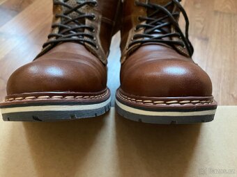 Nové pánské kožené zimní boty BAŤA s teplou podšívkou - 44 - 19