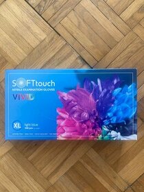 Gumove rukavice Soft Touch Vivid, svetle modré