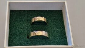 Zlaté snubní prsteny ve velikosti 59 a 69 - 1