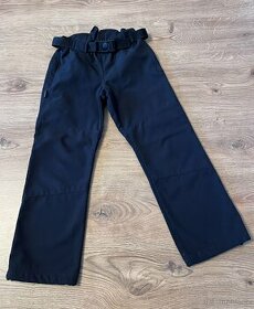 Dětské černé softshellové kalhoty Fantom, vel 134