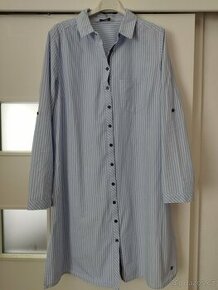 Prodám nové prouž.košilové šaty z.Tchibo v.40/42 PC 799,-kč