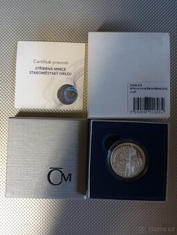 Stříbrná mince Pražský orloj