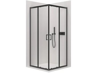 Sprchový kout - vanička, baterie set, sprchová zástěna