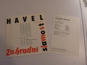 Divadelní program -V.Havel -Zahr. Slavnost - 1991