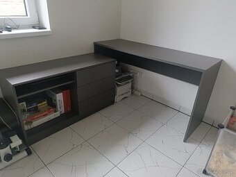Psací stůl+ komoda (set)