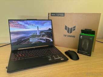 Herní notebook ASUS TUF Gaming A15 + Herní myš Razer