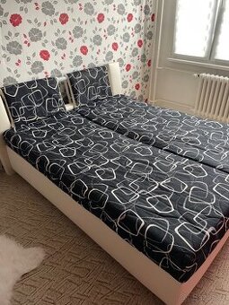 Dvoulůžková postel, manželská 160x200 ( úložný prostor )