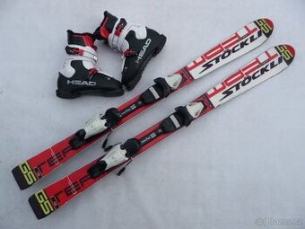 292. Lyže STOCKLI - 120 cm + boty HEAD 35 eu - set