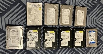 PATA hard disky, HDD 3,5", odzkoušené, cena od 89,- kus