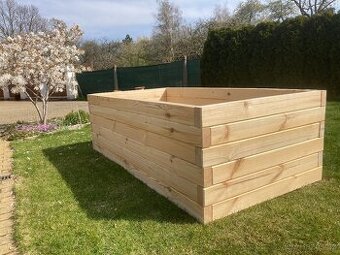 Vyvýšený záhon z modřínu 2000 X 1000 X 600
