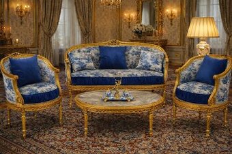 Zámecký salon - sedací souprava - 4 části