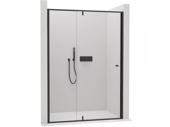 CERANO nové Sprchové pivotové (pant) dveře  L/P  6 mm černá