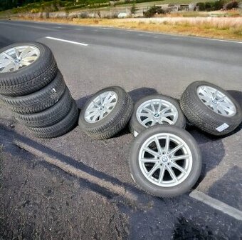 zimní R17" alu kola 5x112 7,5jx17 et27 pneu 80%