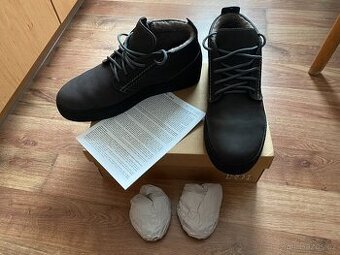 Nové pánské kožené zimní boty Baťa s kožichem - č. 44