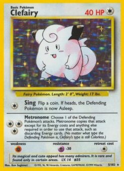 Base set Clefairy Near Mint