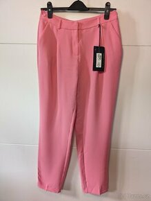 NOVÉ Dámské růžové společenské kalhoty - 1
