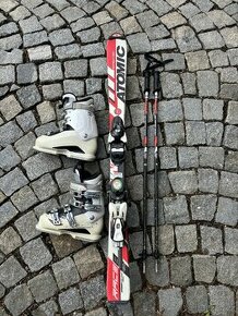 Dětský lyžařský set lyže+boty+hůlky - 1