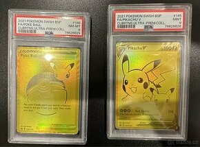 Pokémon Pikachu 145 + Pokeball 146 PSA
