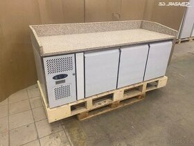 Nerezový pizza stůl Tefcold 204,5x80x100 cm