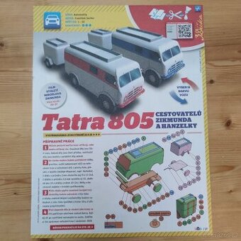 Papírový model Tatra 805 Zikmunda a Hanzelky z ABC