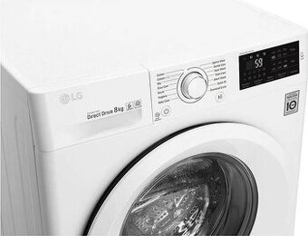 Luxusní pračka LG F84J5TN3W, 8kg, A+++, 1400ot., DirectDrive