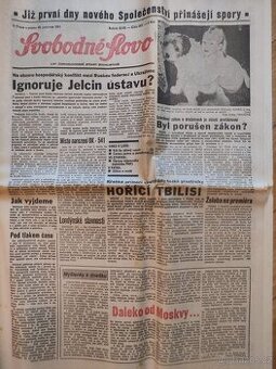 Staré noviny Svobodné Slovo